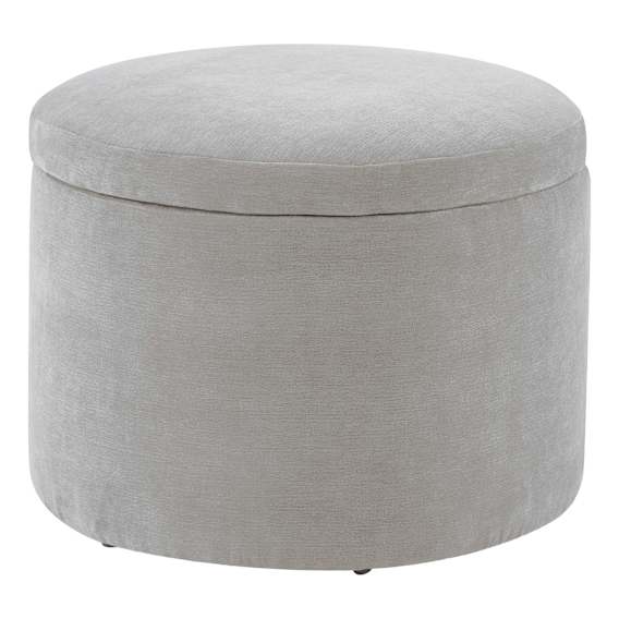 Ria Round Storage Ottoman 60cm in Fam Sand
