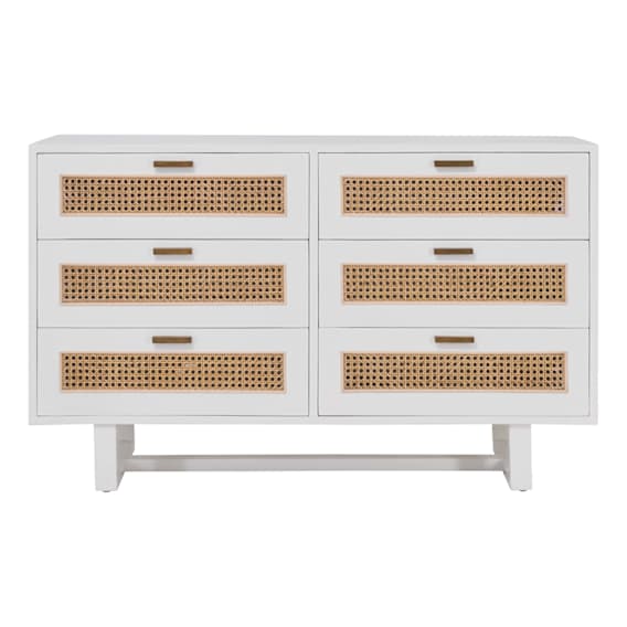 Rita Dresser in Mindi White / Rattan