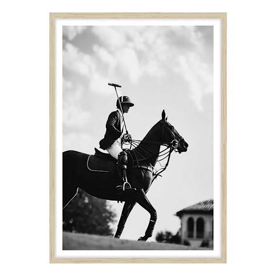 Riders Return Framed Print in 103 x 143cm