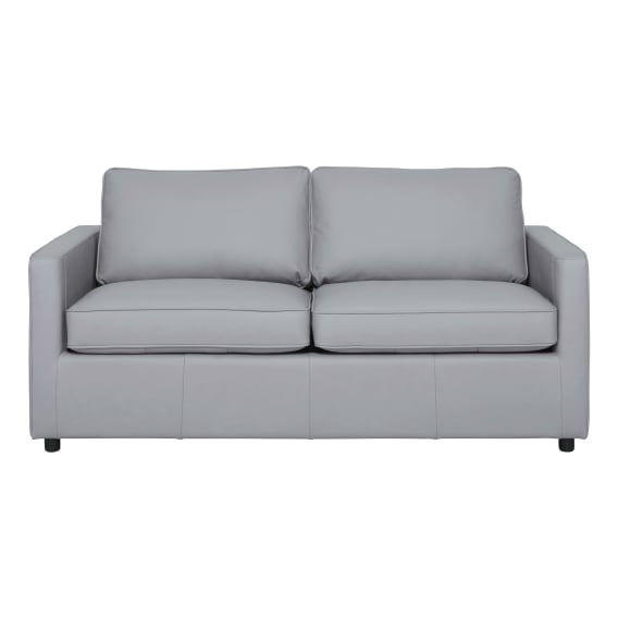 Ronin Double Sofa Bed in Leather Pewter