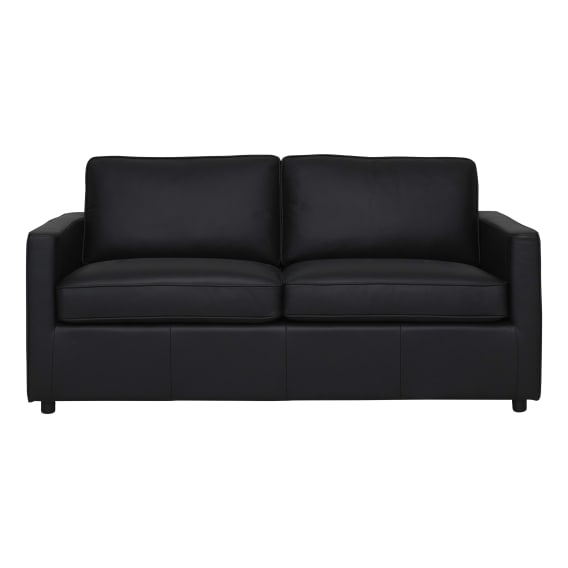 Ronin Double Sofa Bed in Leather Black
