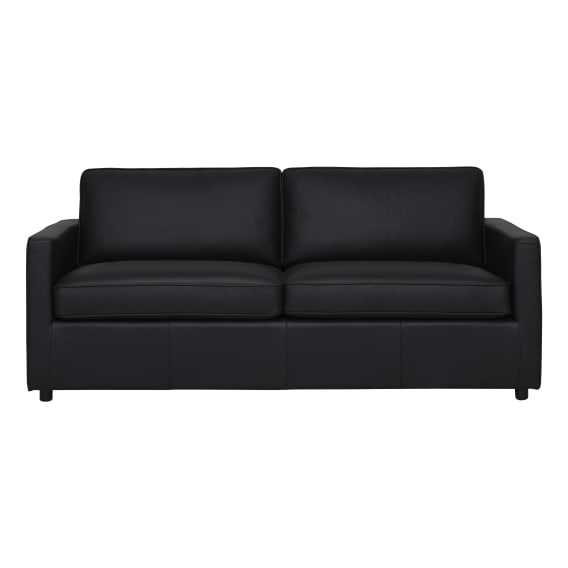 Ronin Queen Sofabed in Leather Black