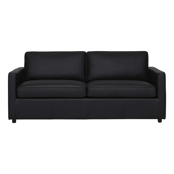 Ronin Queen Sofa bed in Leather Black