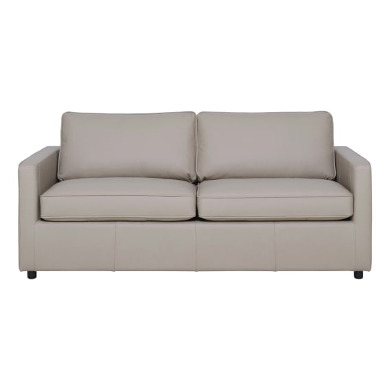 Ronin Queen Sofabed in Leather Light Mocha