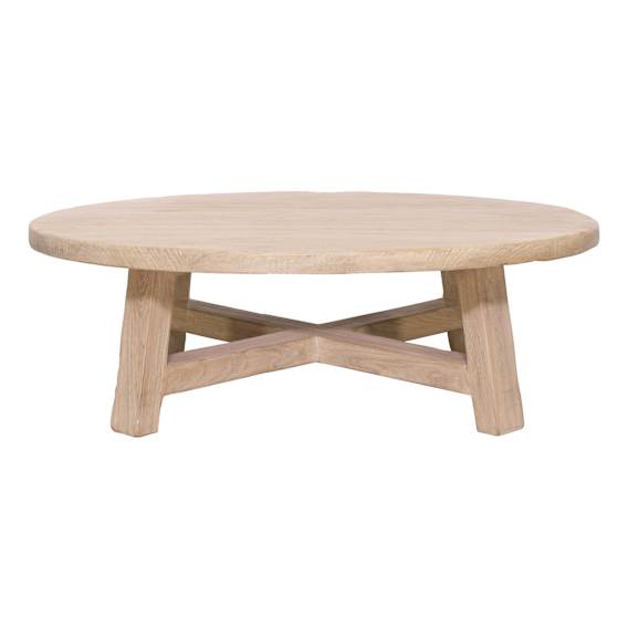 Royal Round Coffee Table 100cm in Reclaimed Elm