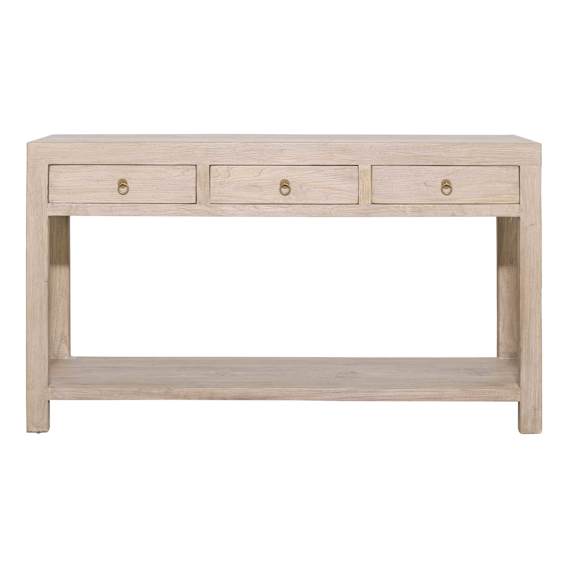 Royal Console Table 160cm in Reclaimed Elm