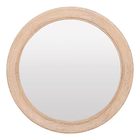 Royal Round Mirror 100cm in Reclaimed Elm