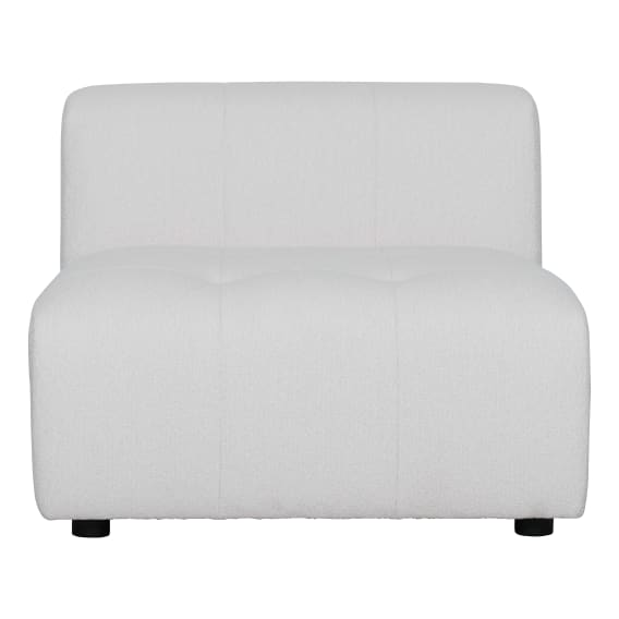 Rubin Sofa Single Extension in Het White
