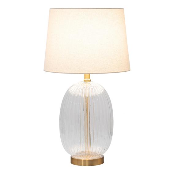 Sahara Table Lamp 33x58cm in Clear / Gold