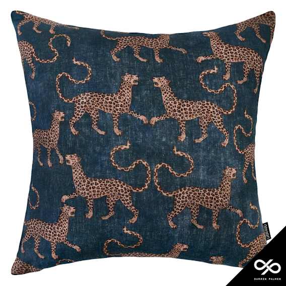 Samburu Cushion 50x50cm in Dark Blue