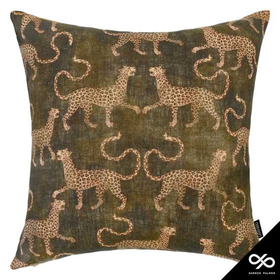 Samburu Cushion 50x50cm in Green