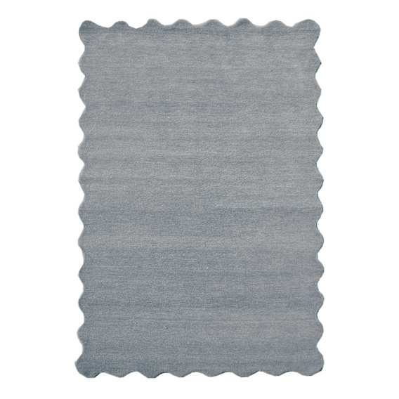 Scalloped Rug 190x280cm in Stone