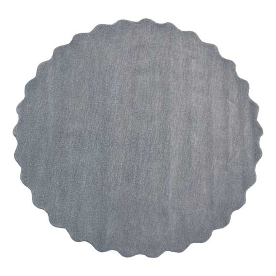 Scalloped Rug 200x200cm in Stone