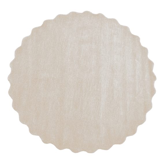 Scalloped Rug 200x200cm in White
