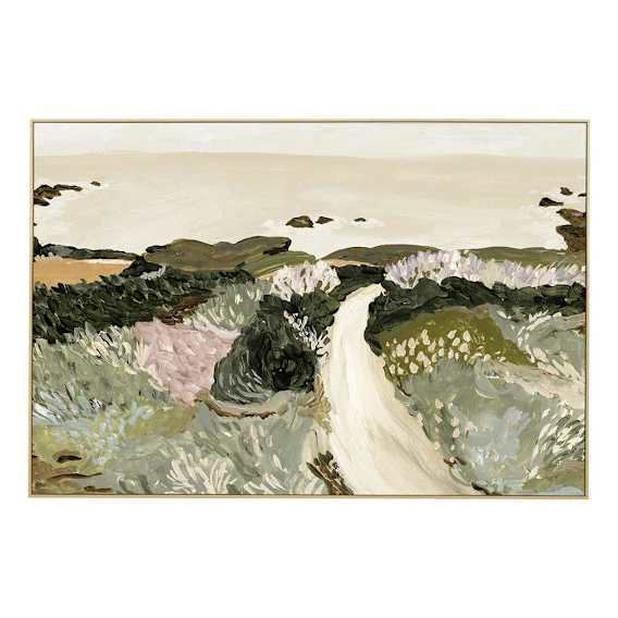 Seaside Meadow Box Framed Canvas in 137 x 92cm