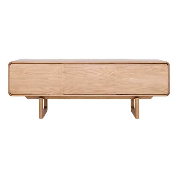 Sesia Entertainment Unit 160cm in Oak Clear