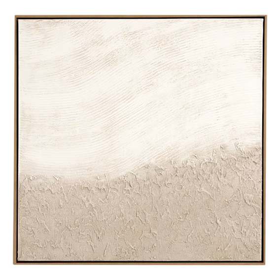 Sea Foam Natural 2 Box Framed Canvas in 124 x 124cm