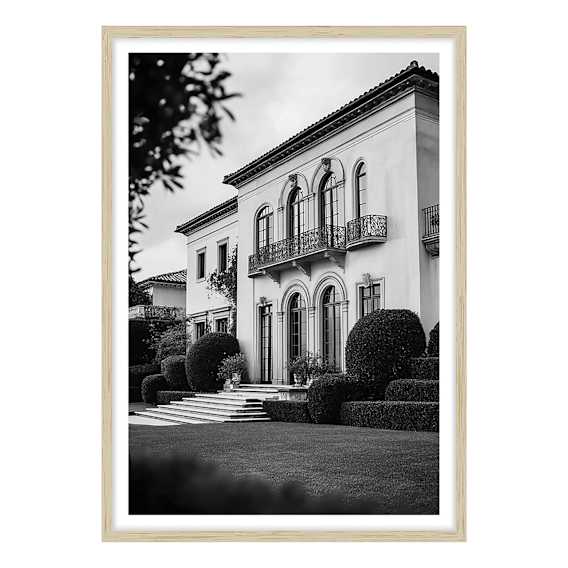 Shadowed Estate Framed Print in 118 x 165cm