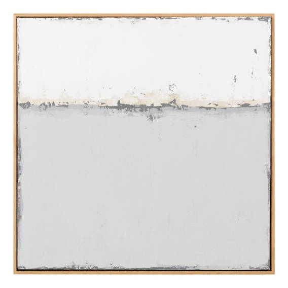 Shore Grey 2 Box Framed Canvas in 64 x 63.5cm