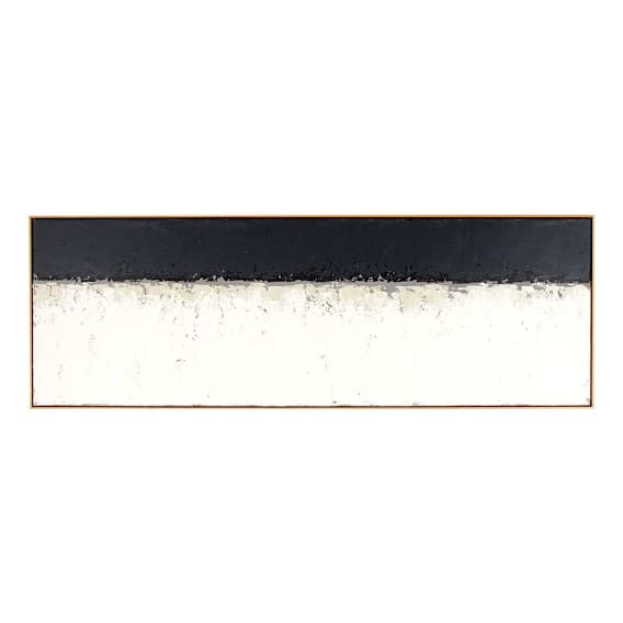 Shore Landscape Coal Box Framed Canvas in 185 x 64cm