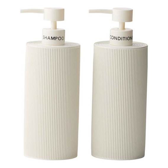 Sid Shampoo/Conditioner Dispenser Set of 2 in Ivory