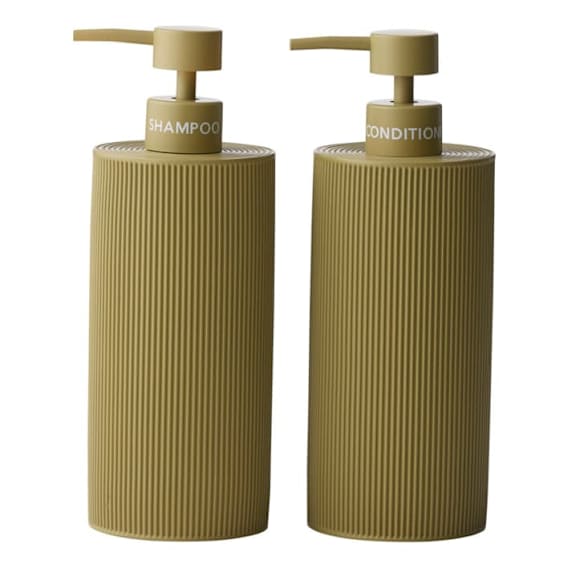 Sid Shampoo/Conditioner Dispenser Set of 2 in Olive