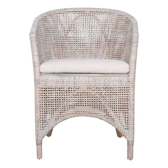 Skylar Dining Chair in Rattan Grey Wash
