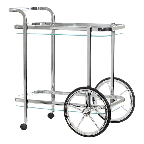 Smith Bar Cart 73x74cm in Chrome
