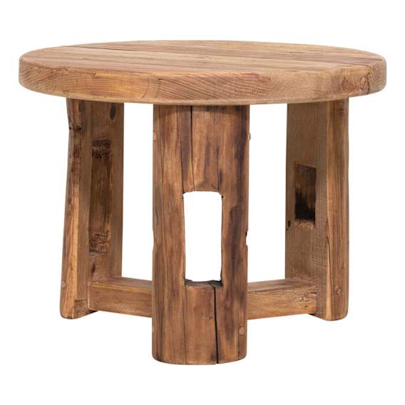 Southport Round Side Table 60cm in Reclaimed Pine