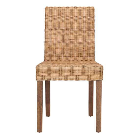 Sorrento Dining Chair in Clear Rattan / Havana Stain