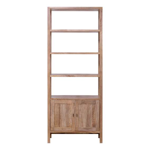Sorrento Open Shelf Unit 80cm in Mangowood Havana