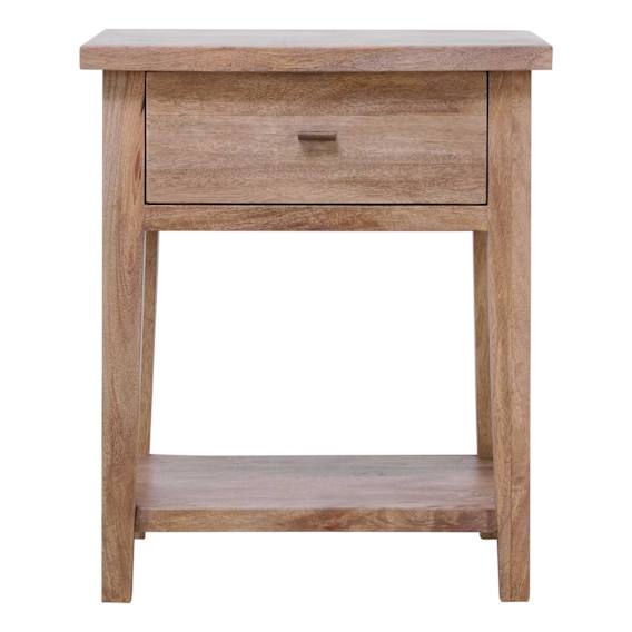 Sorrento Bedside Table in Mangowood Havana