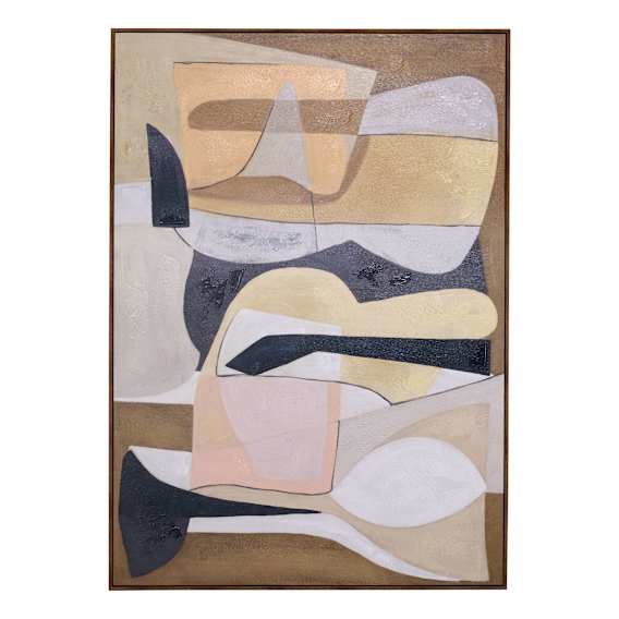 Soft Curves Box Framed Canvas in 140 x 100cm