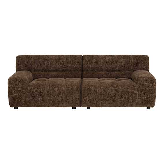 Solstice 3 Seater Sofa (2 Pieces) in Lila Chocolate