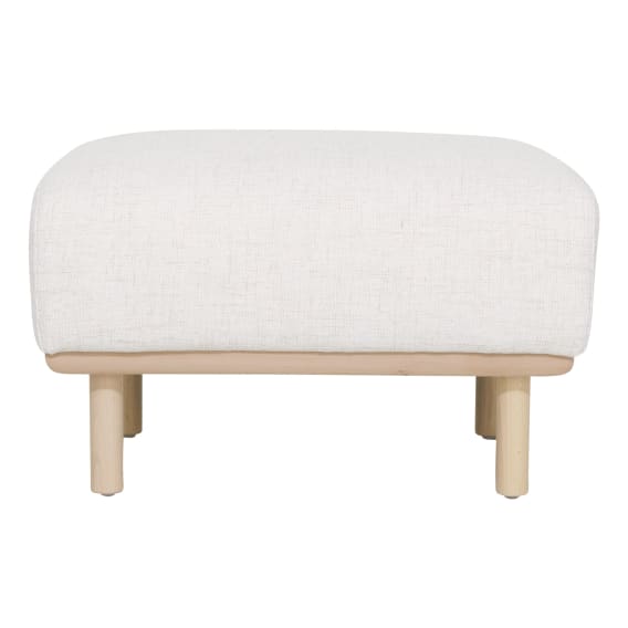 Stratton Footstool in Cloud White Sand