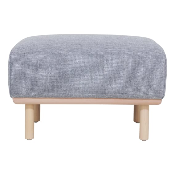 Stratton Footstool in Cloud Pewter