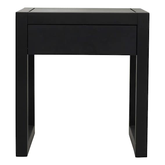 Strand Bedside Table in Oak Black