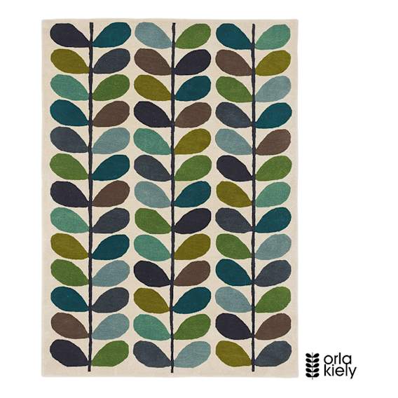 Stem Kingfisher Rug 200x280cm in Blue