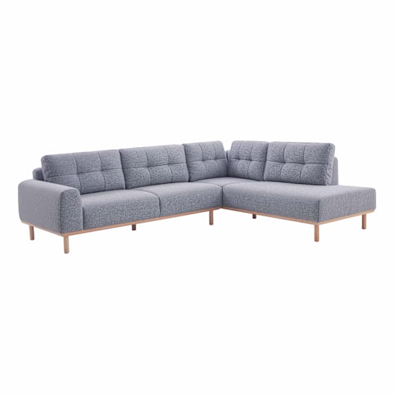 Stratton Corner Chaise RHF in Cloud Pewter