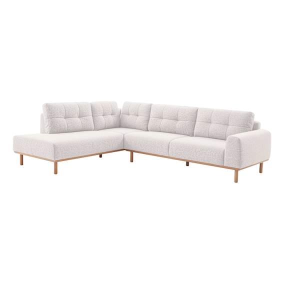 Stratton Corner Chaise LHF in Cloud White Sand