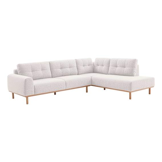Stratton Corner Chaise RHF in Cloud White Sand