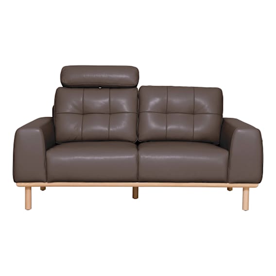 Stratton 2.5 Seater Sofa in Warmth Leather in Chocolate