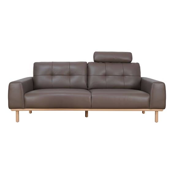 Stratton 3 Seater Sofa in Warmth Leather Chocolate