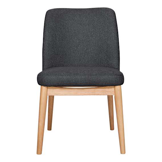 Stanford Dining Chair in Belfast Charcoal / Clear