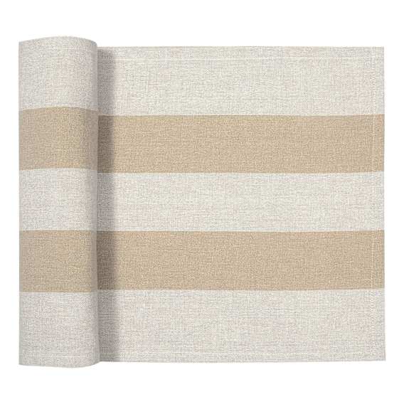 Stripe Runner Large 250x1cm in Taupe