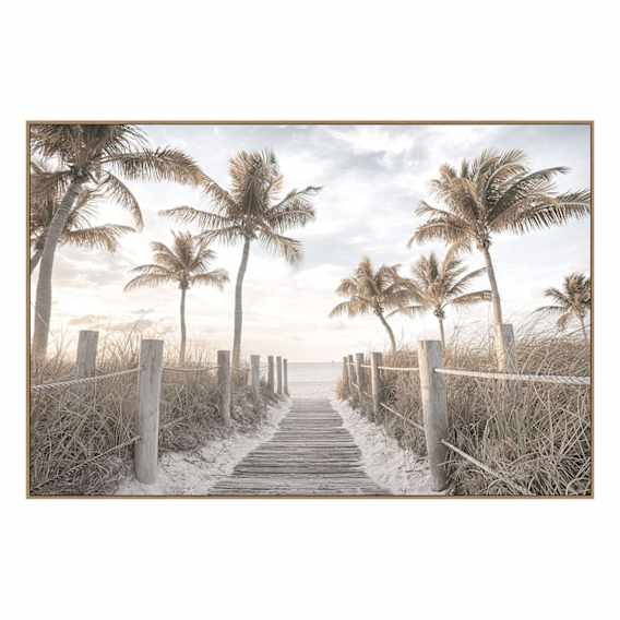 Summer Walk Box Framed Canvas in 100x150cm