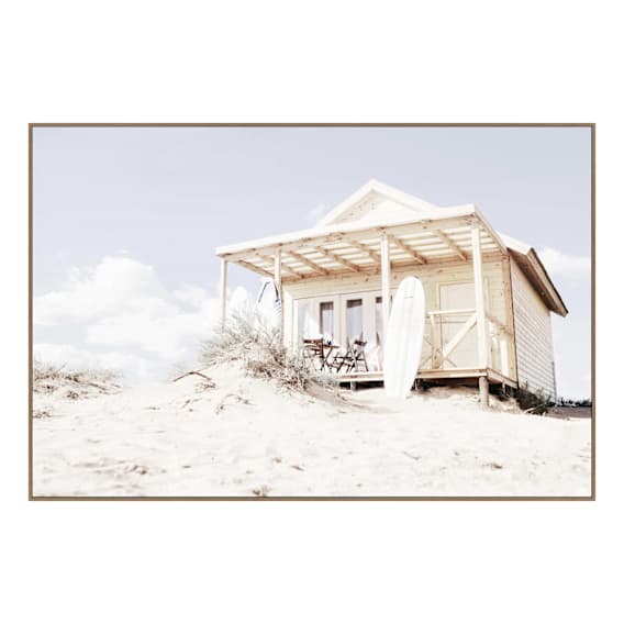 Surf Shack Box Framed Canvas in 150 x 100cm
