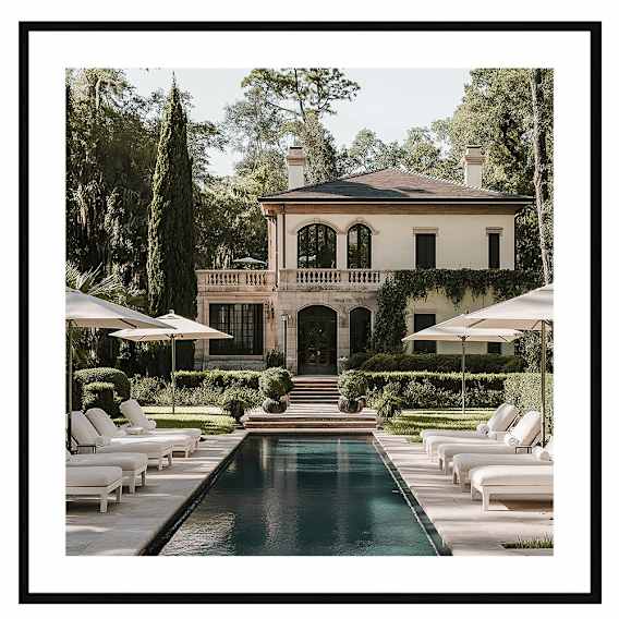 Sunningdale Framed Print in 60 x 60cm