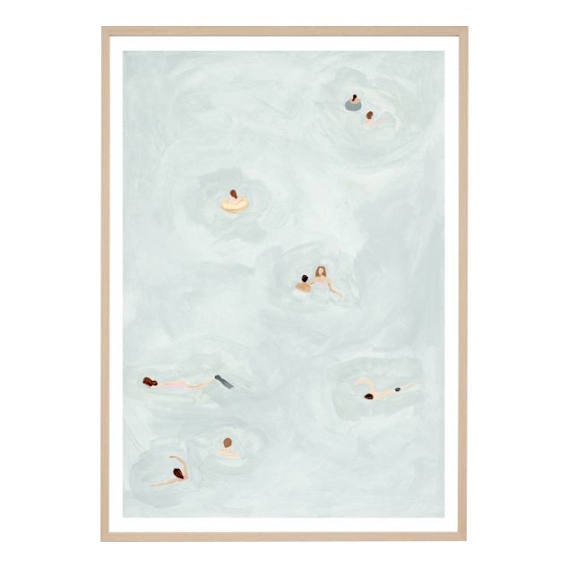Summer Swim Framed Print in 87 x 122cm