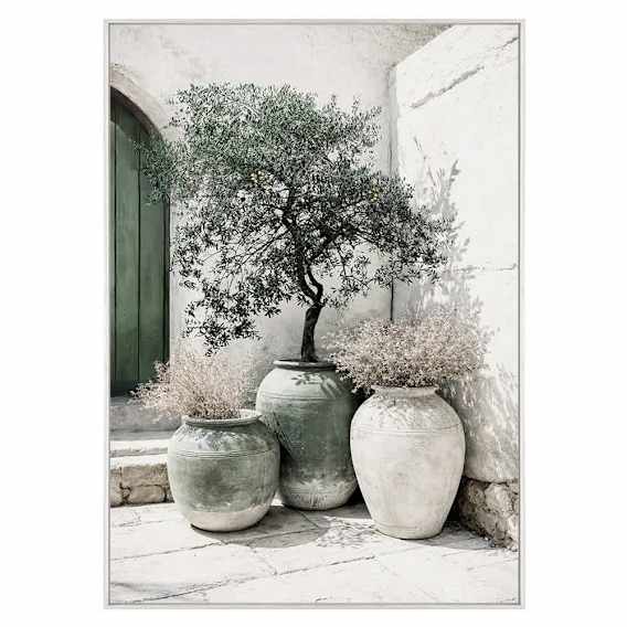 Sunlit Vessels Box Framed Canvas in 94 x 132cm